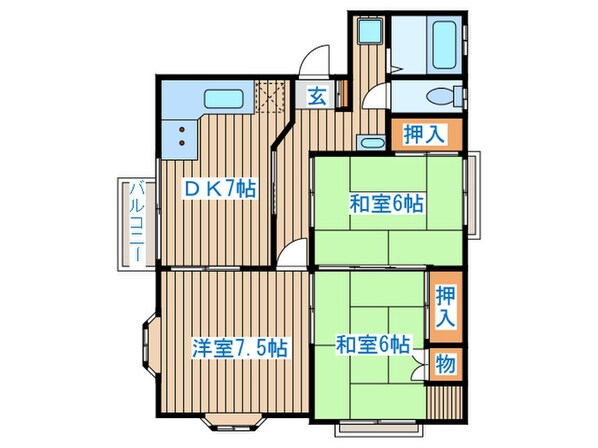 エトワール木町の物件間取画像